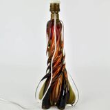 Lampe de table en verre d'uranium Murano, années 1950