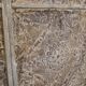 Screen - decorative panel in 3 wings - metal and wood rosettes
