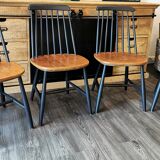 Series of 4 Scandinavian chairs