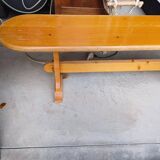 Solid wood indoor bench