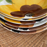 6 dessert plates Castellania 1970