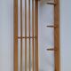Mid-century Czechoslovak wooden wall coat rack with shelf, Uluv, 1970s