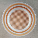 2 plates Gien and Longwy years 1940-1960