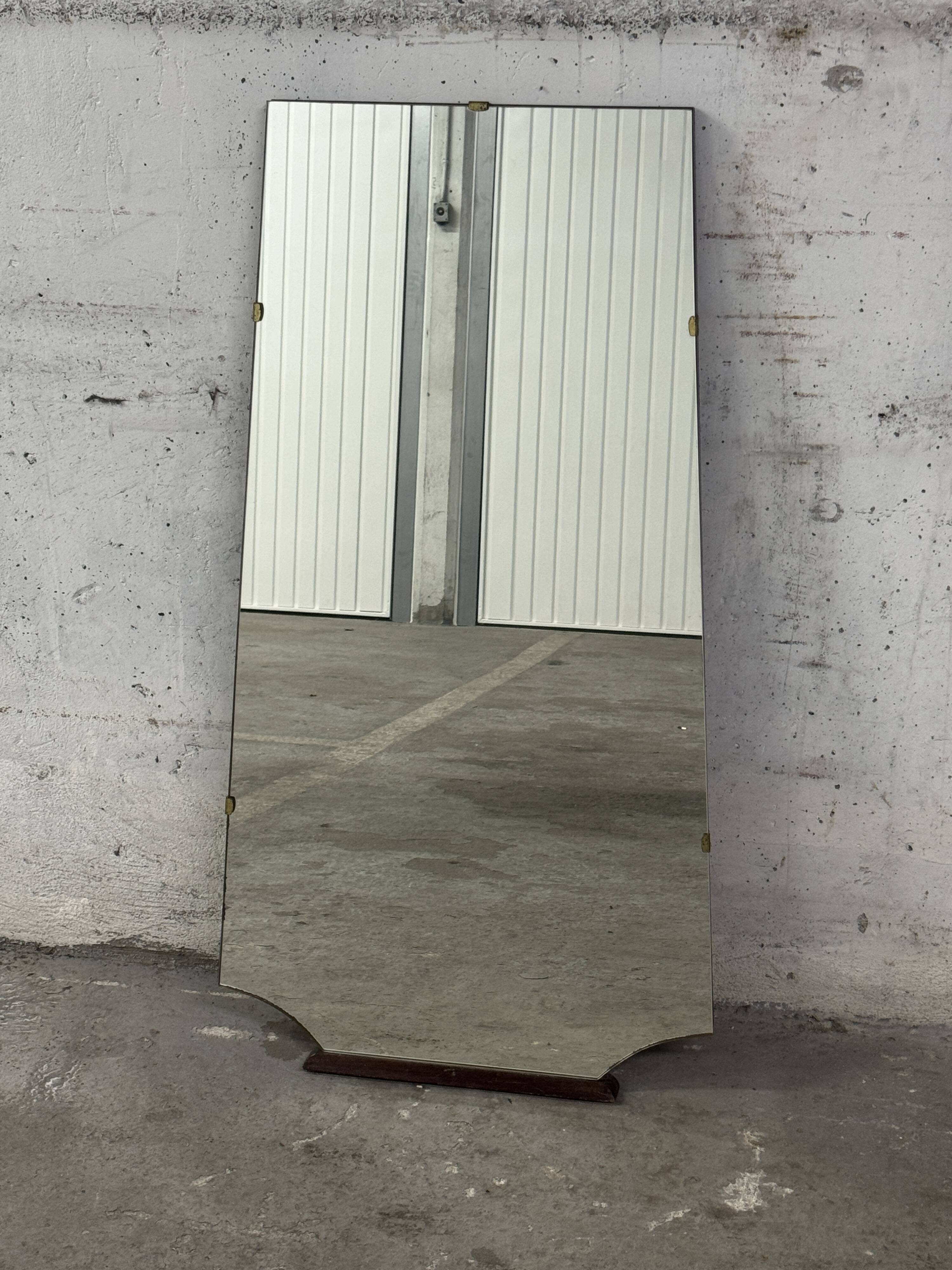 Art Deco free-form mirror 1930 vintage