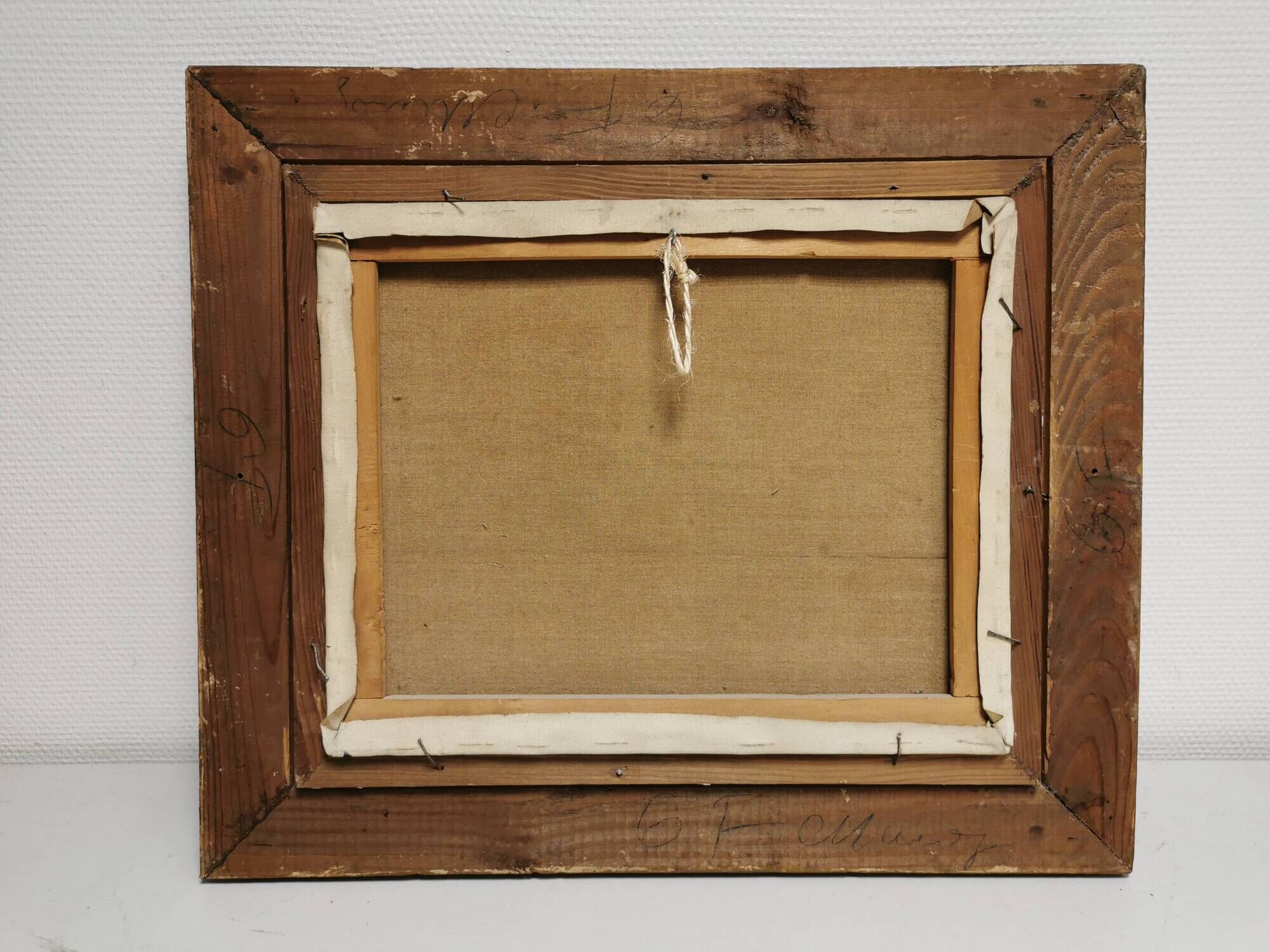 Painting / Oil on canvas signed G. DUBOIS 1944. Montparnasse frame, Bouquet