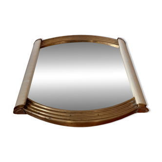 Gold Art Deco mirror tray
