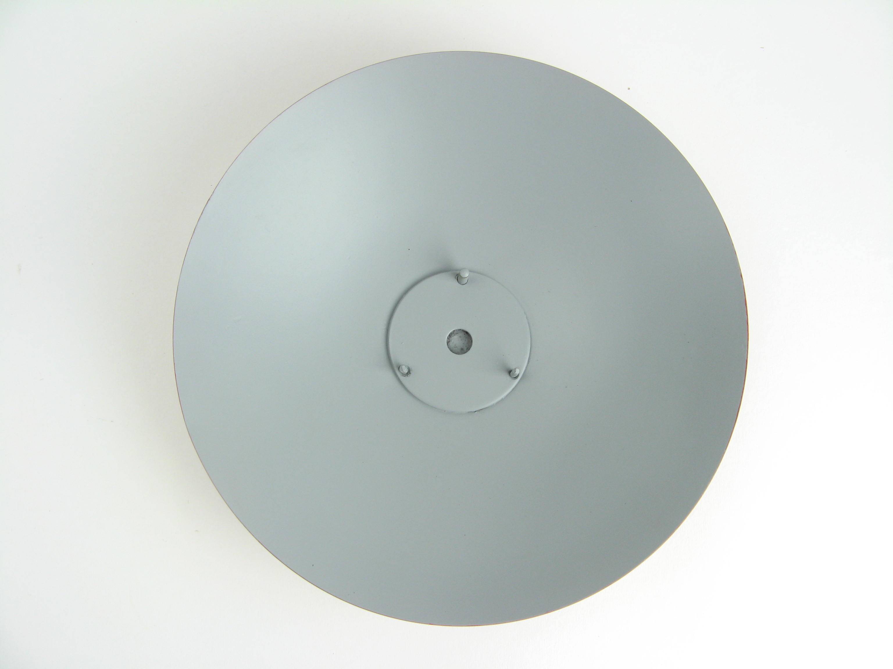 Art deco mushroom lamp made of glass, restored