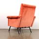 Vintage armchair from the 1960s-70s in metal and velvet, Italy.