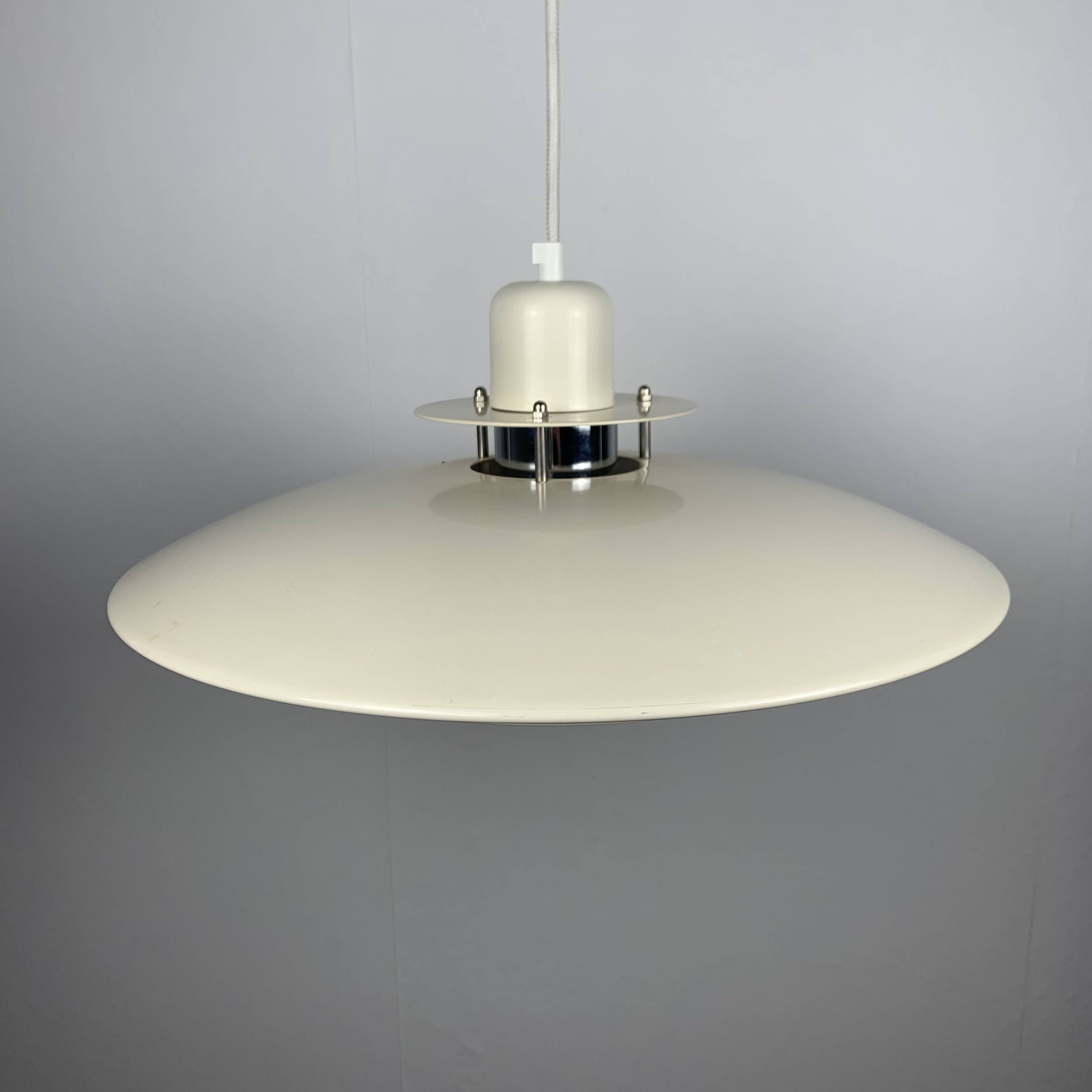Large Danish BELID Pendant Light Model 75104, Cream