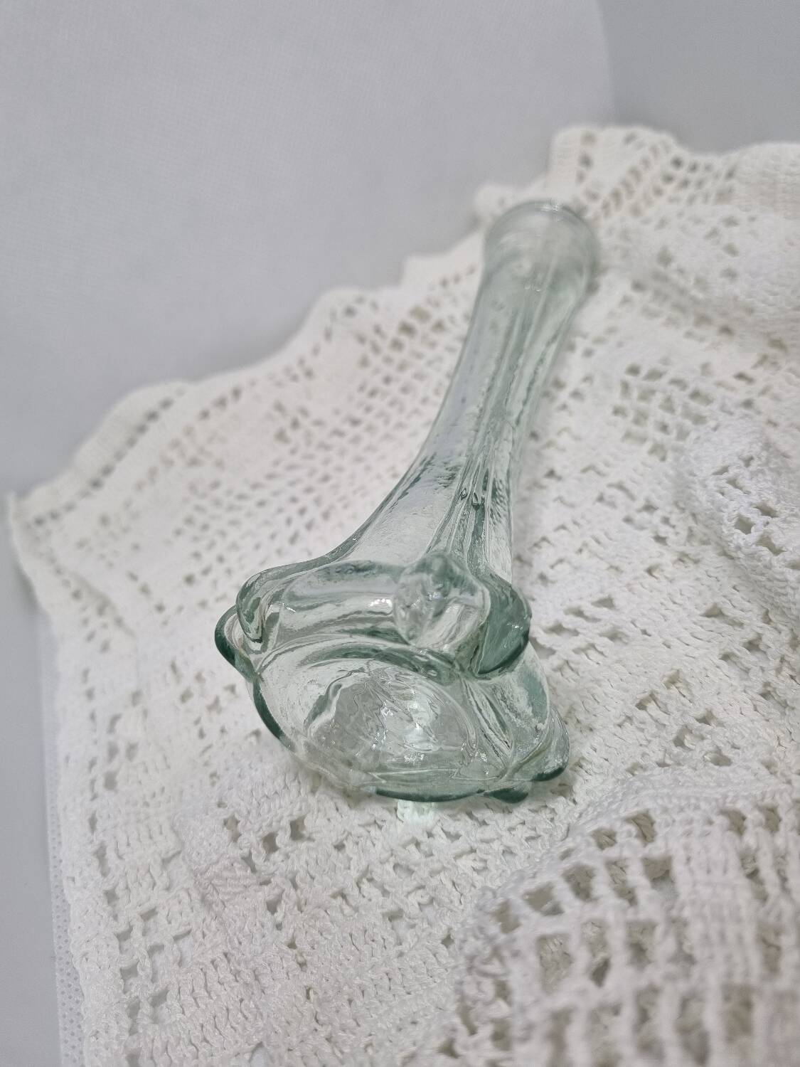 Vintage molded glass soliflore