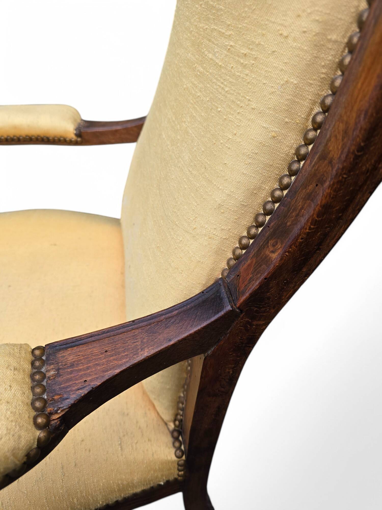 Voltaire armchair in walnut