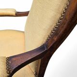 Voltaire armchair in walnut