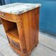 Bedside table marble top art-deco style