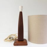 Vintage Danish Teak Table Lamp, 1960s