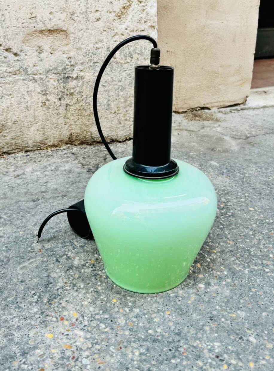 Lampada a sospensione vintage, anni '70