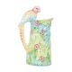Vintage Parrot Carafe Water Jug Vase Ceramic 30cm