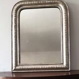 Louis Philippe silver mirror - Old wall mirror