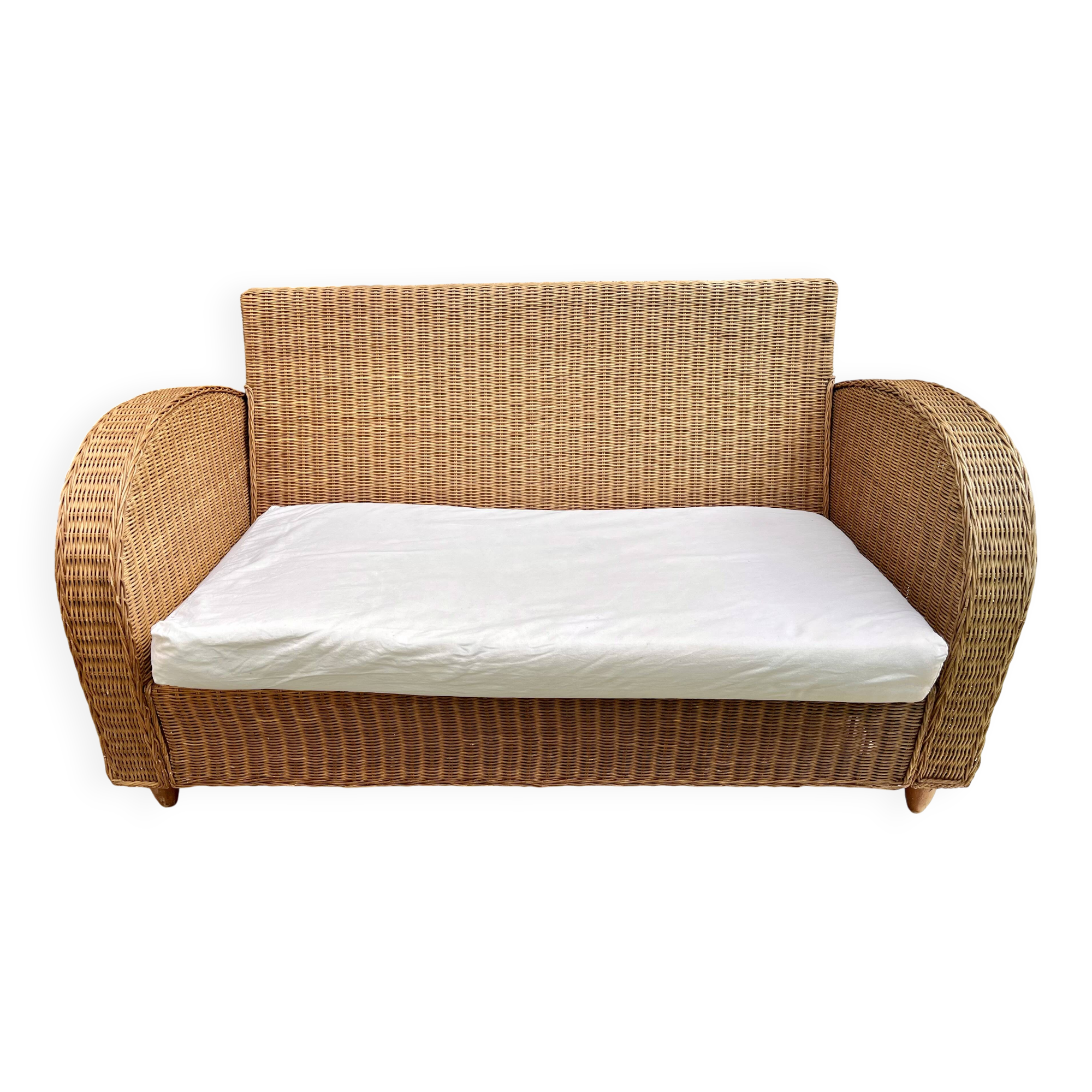 Rattan/wicker bench