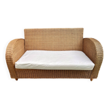Banquette rotin / osier