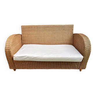 Rattan / wicker bench