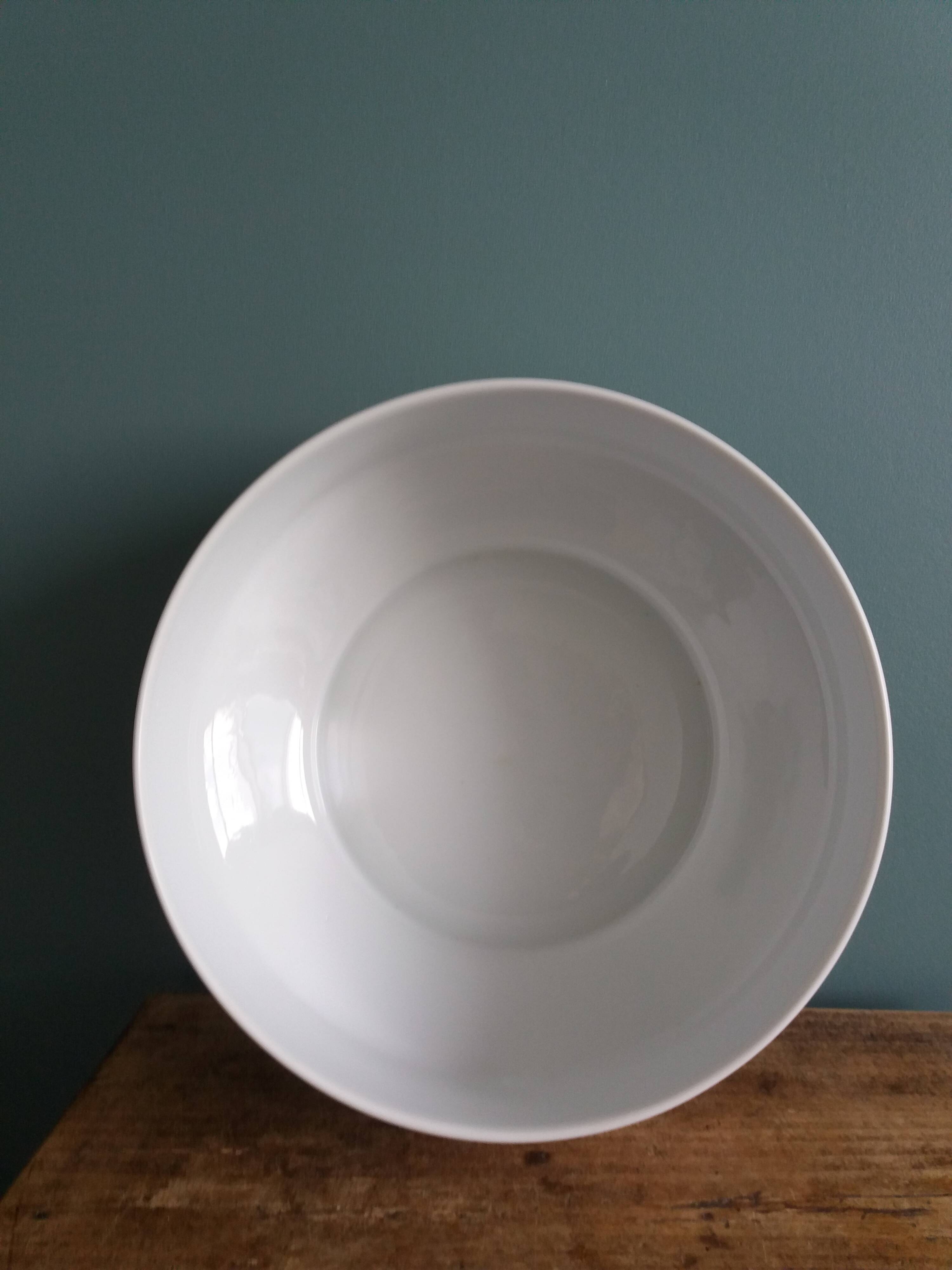 Ariès salad bowl by Raymond Loewy, Limoges porcelain by Bernardaud, Th pattern