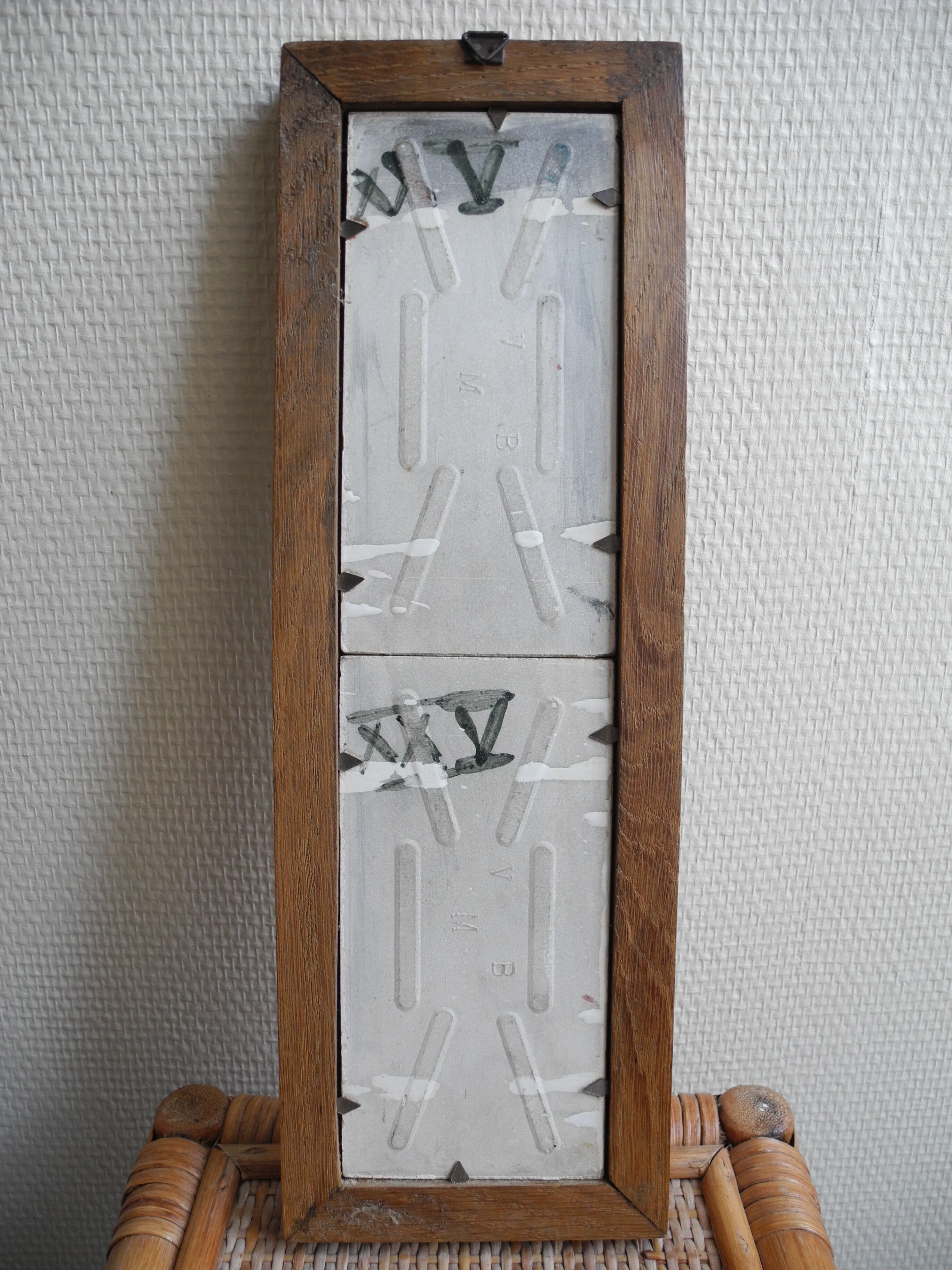 Vintage ceramic painting by wisques