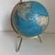 Vintage 1976 terrestrial globe glass tripod gold Taride - 28 cm