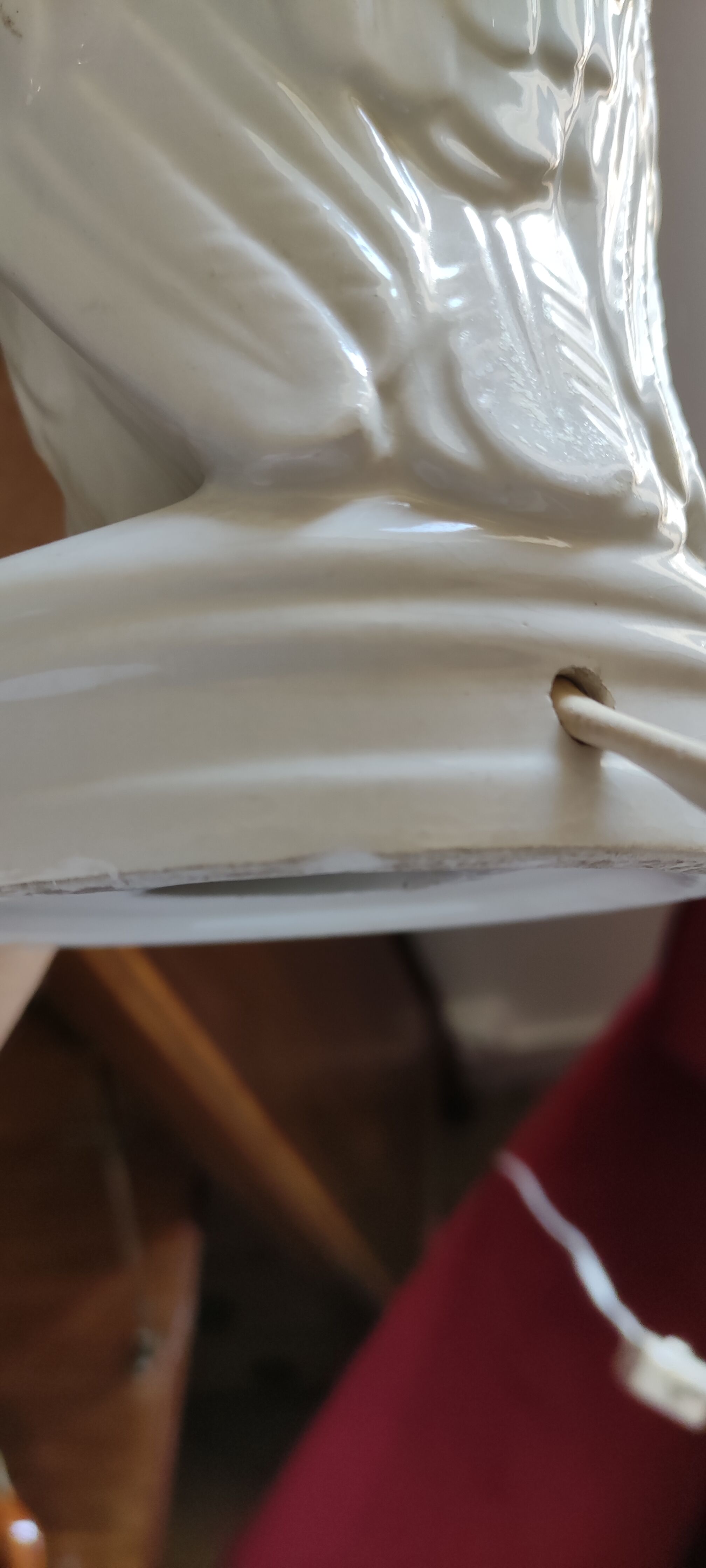 Lampe chouette en céramique de la maison Chaumette
