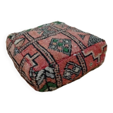 Handmade Berber pouf in wool 60 X 60 X 20 CM