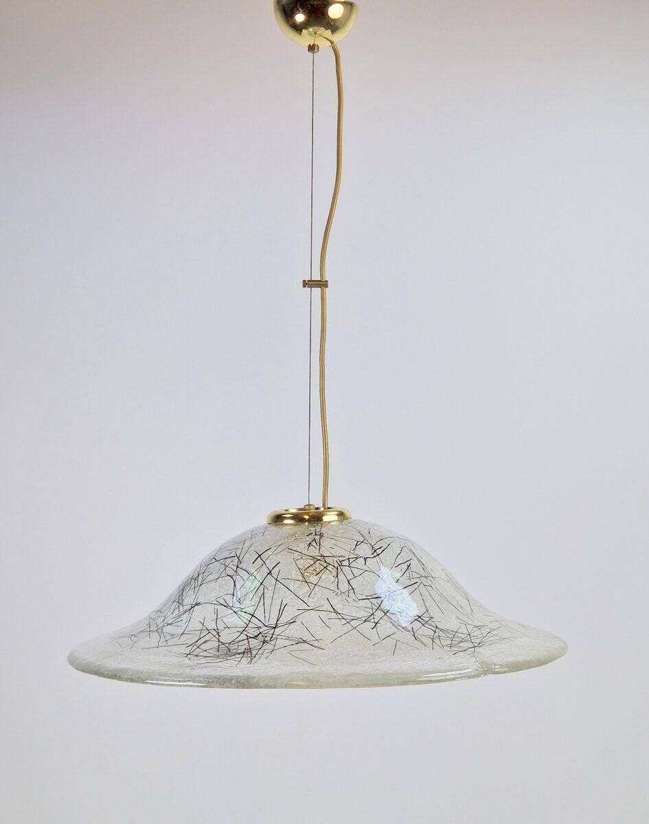 Vintage Murano Glass Pendant Lights from Kaiser-Leuchten, 1960s, Set of 2