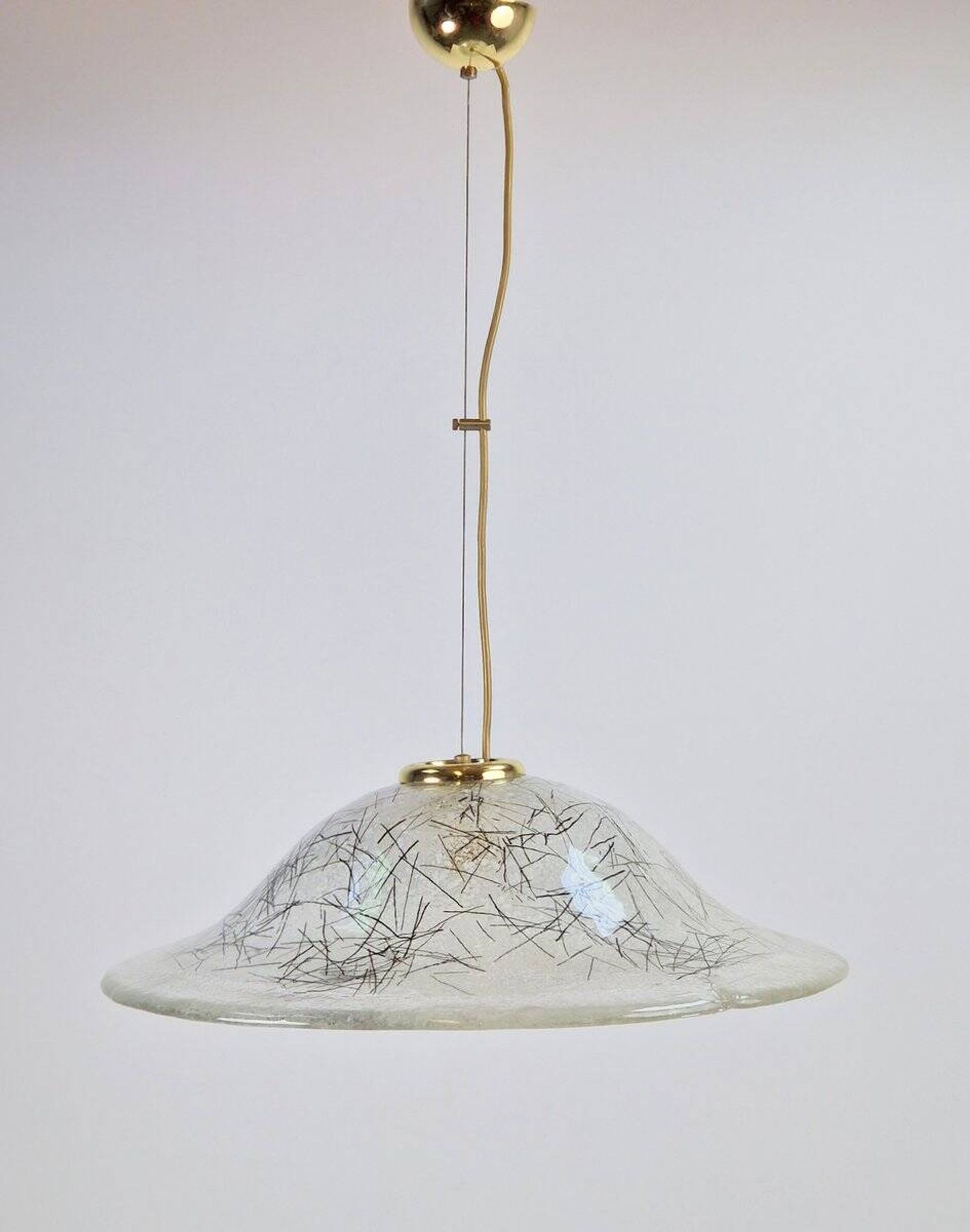 Vintage Murano Glass Pendant Lights from Kaiser-Leuchten, 1960s, Set of 2