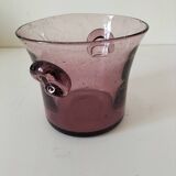 Biot style purple blown glass champagne bucket