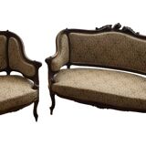 Complete living room Italian Louis XV style sofa armchair chair