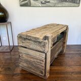 Raw wood workbench