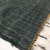 Moroccan Berber Kilim carpet ecru with colorful flats 240x140cm