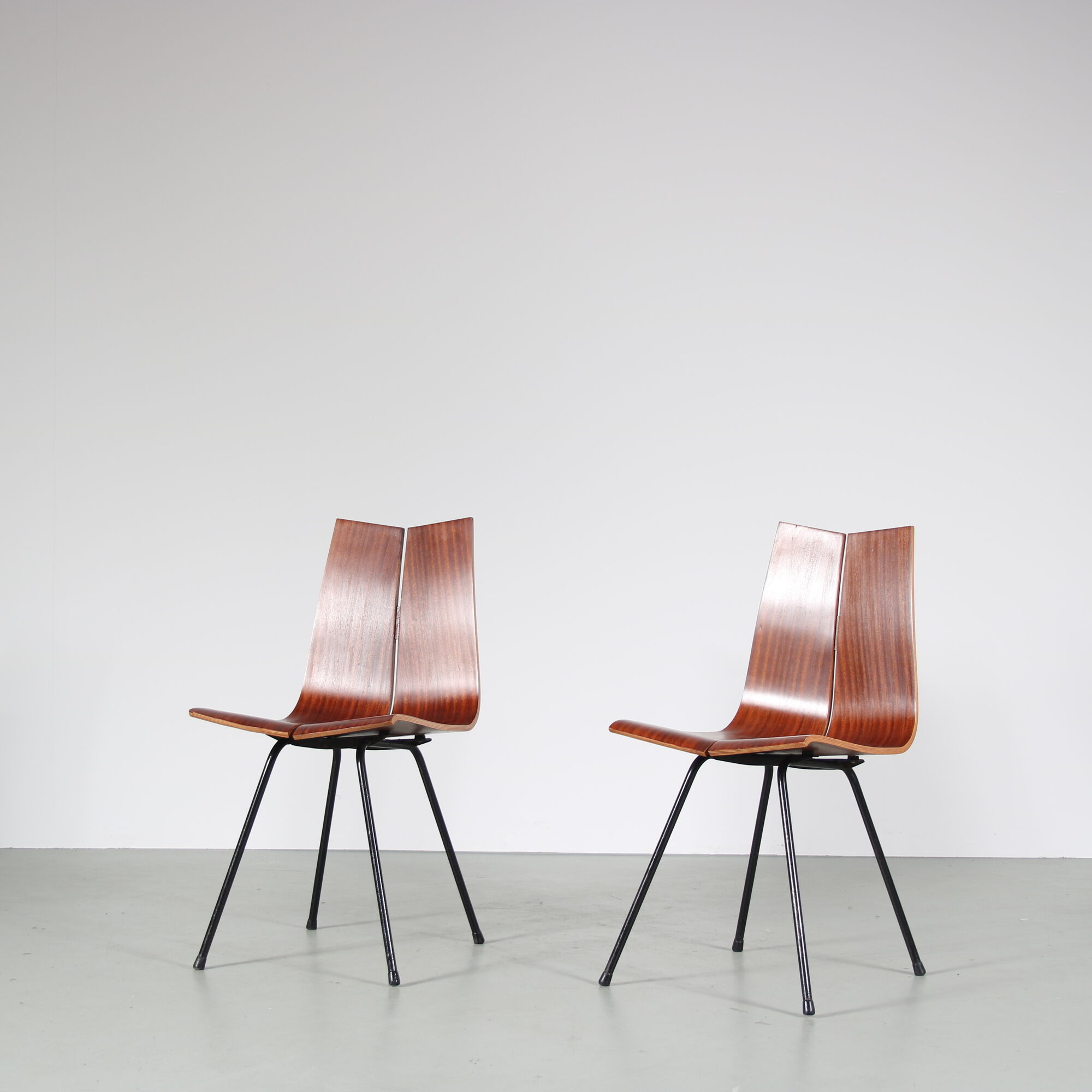1950s “GA” Chairs by Hans Bellmann for Horgen-Glarus, Switzerland