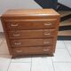Old vintage chest of drawers Scandinavian compass feet