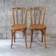 Chaises bistrot N°56 cannées style Thonet 1925