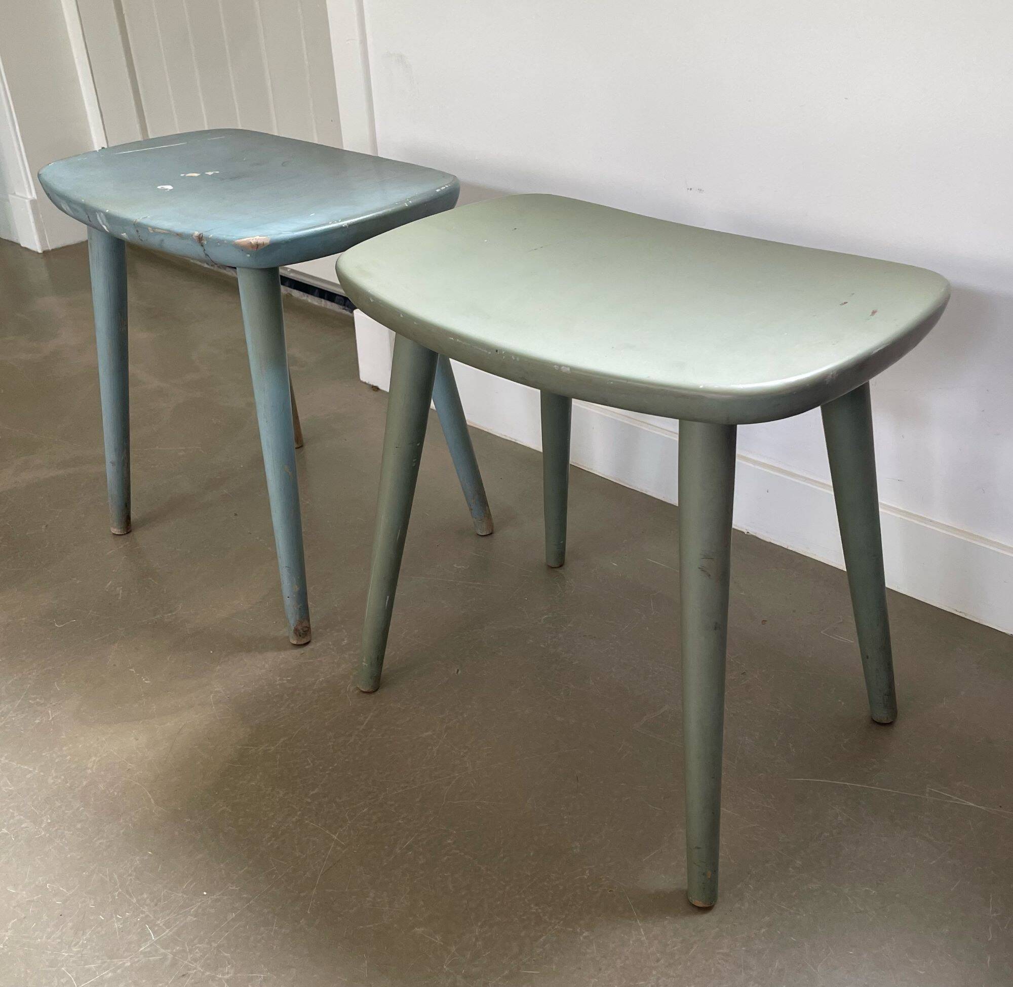 Set of ‘Palle’ stools, design Yngve Ekström for Stolab, Sweden, 1950s