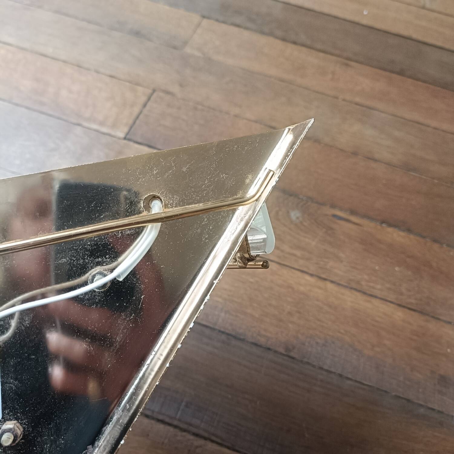 Vintage crystal wall sconce