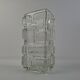 1969 Brickwork Pressed Glass Vase by Jiří Zejmon for Rudolfova Huť, Czechos