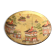 Japanese dish in gold brocade