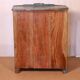 Ancien garde manger en teck birman patine blanche-bleue d'origine