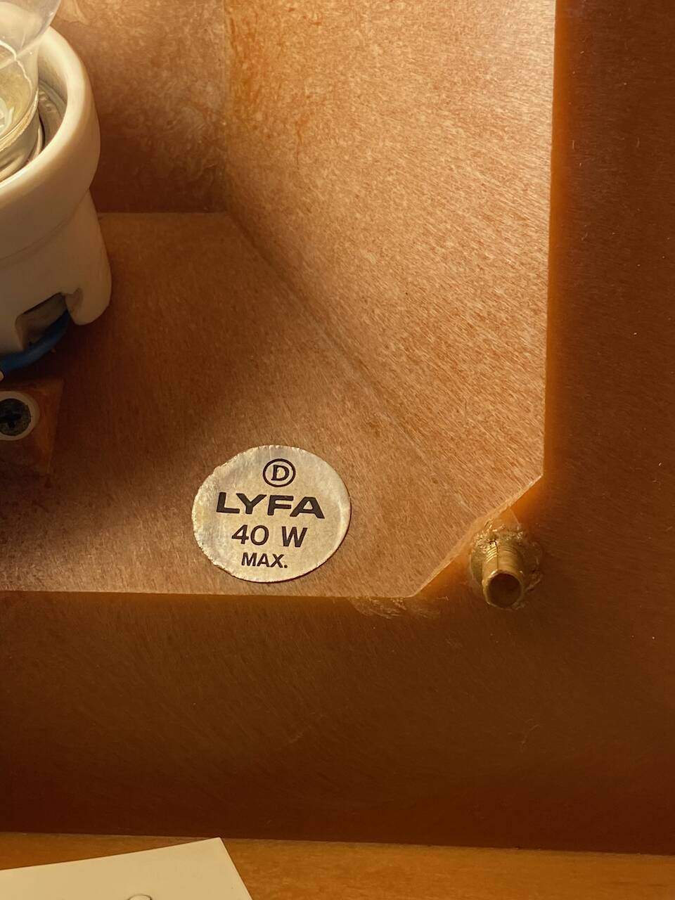 1 of 2 Bent Karlby Kvadrille wall table lamp for Lyfa, Denmark 1960s