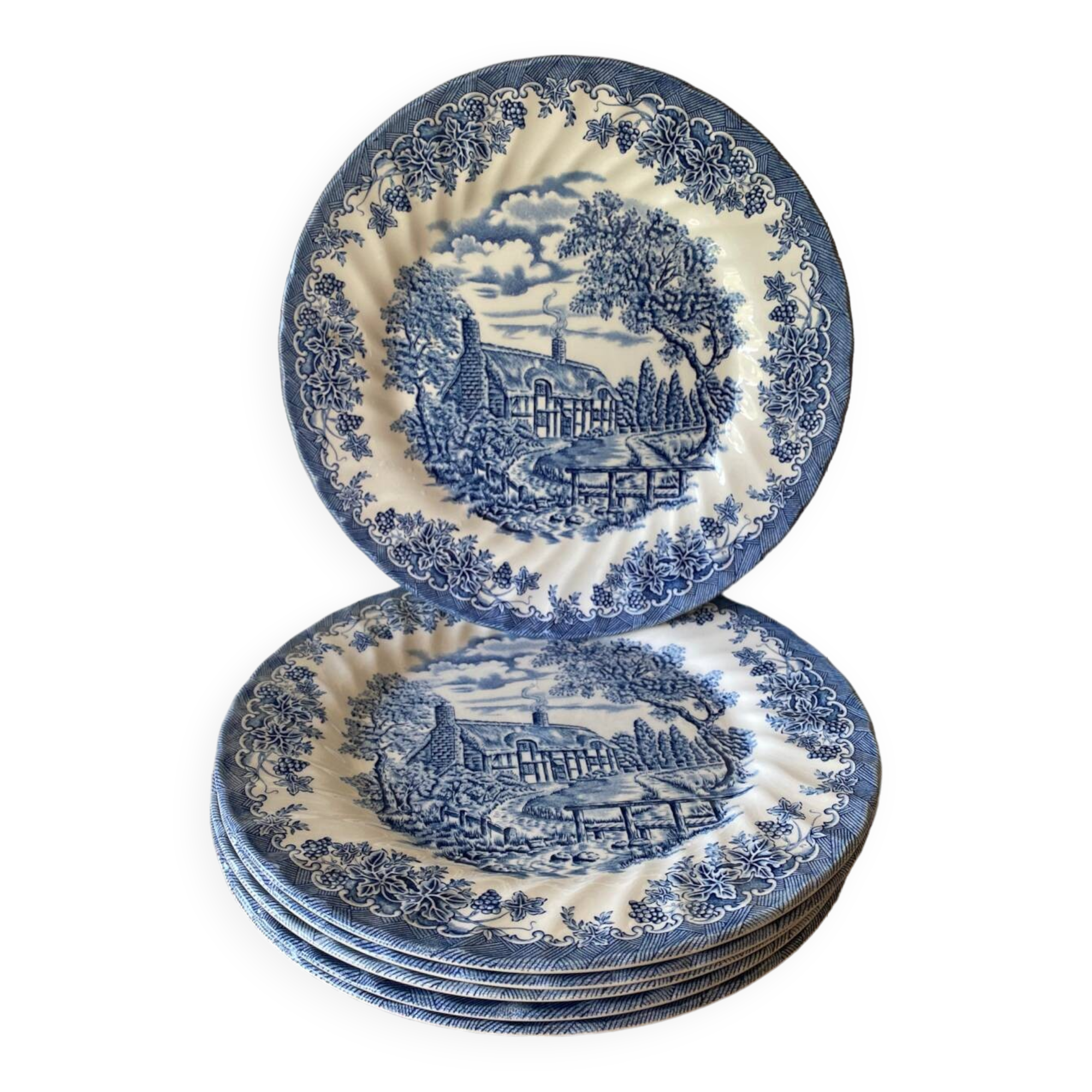 6 Churchill dinner plates