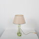 1950s glass table lamp by Kristalunie Maastricht, Netherlands