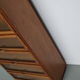 Vintage Dutch Oak Haberdashery Shop Cabinet / Vitrine, 1950s