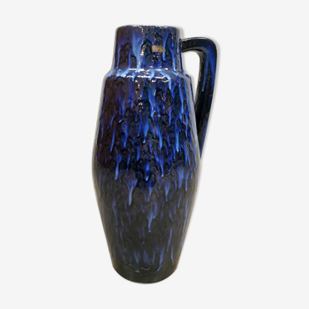 Vintage ceramic fat lava vase Scheurich ‘Majestic Blue’