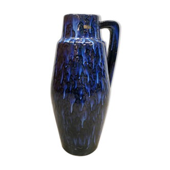 Vintage ceramic fat lava vase Scheurich ‘Majestic Blue’