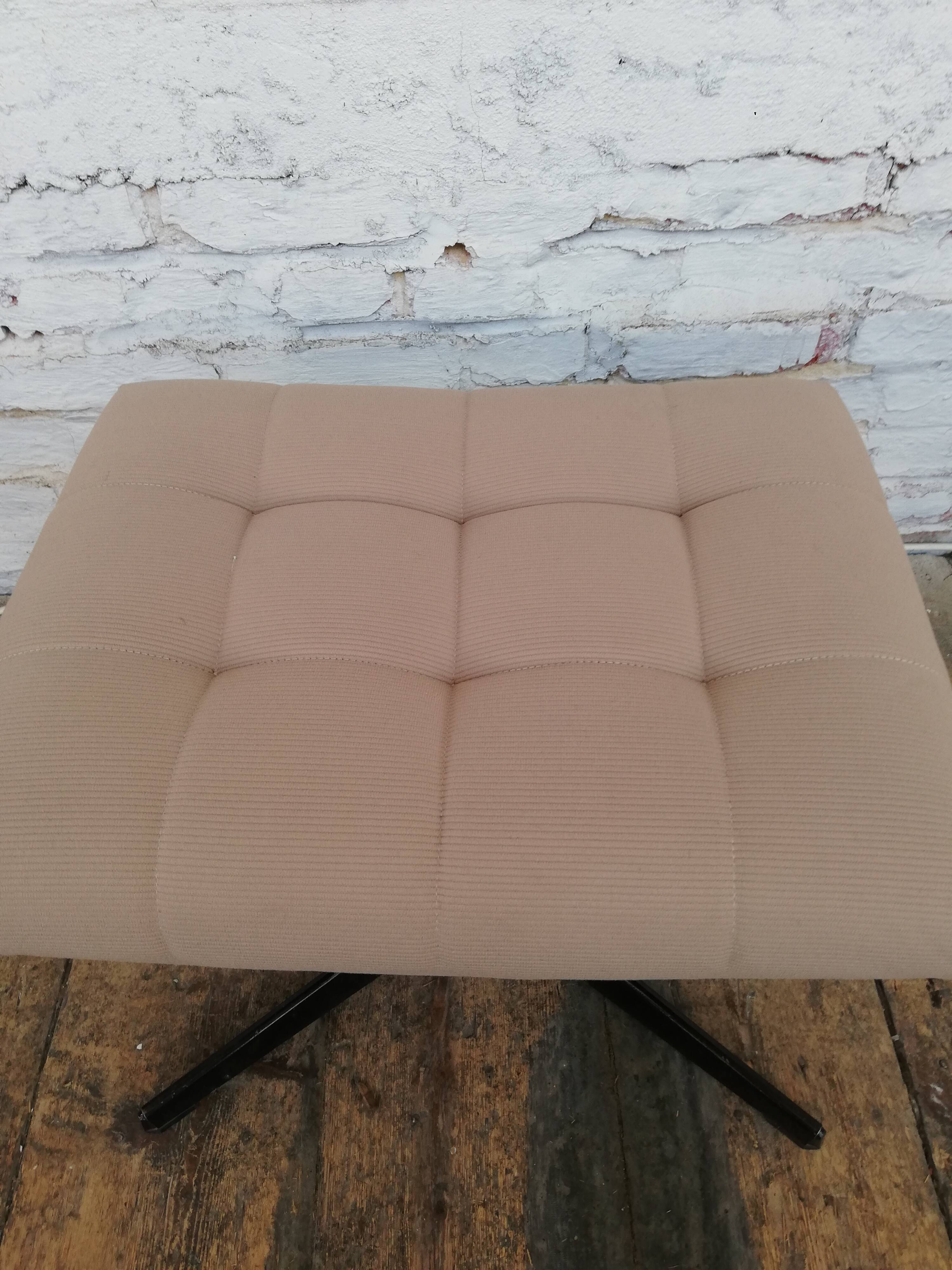 Armchair with Czech footrest, 1960, Munzar and Moravian